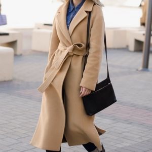 Camel wool coat